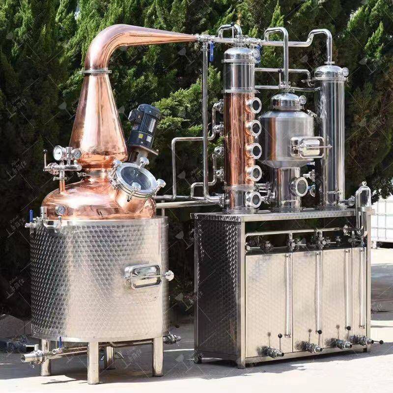 200L 300L 500L red copper alcohol spirit distillery equipment