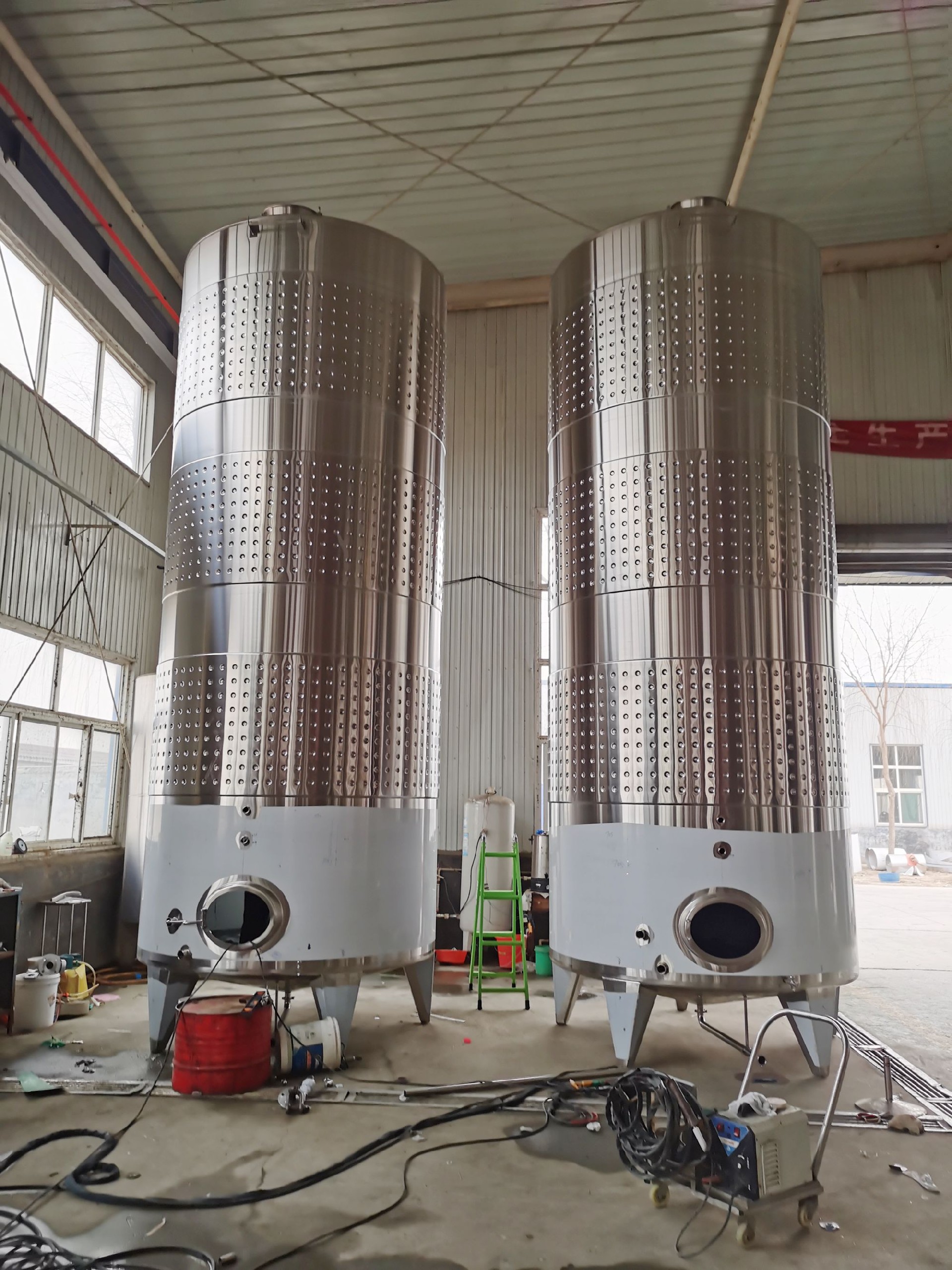 3000L 5000L 10000L 20000L 30000L stainless steel cooling jacketed cider fermenter