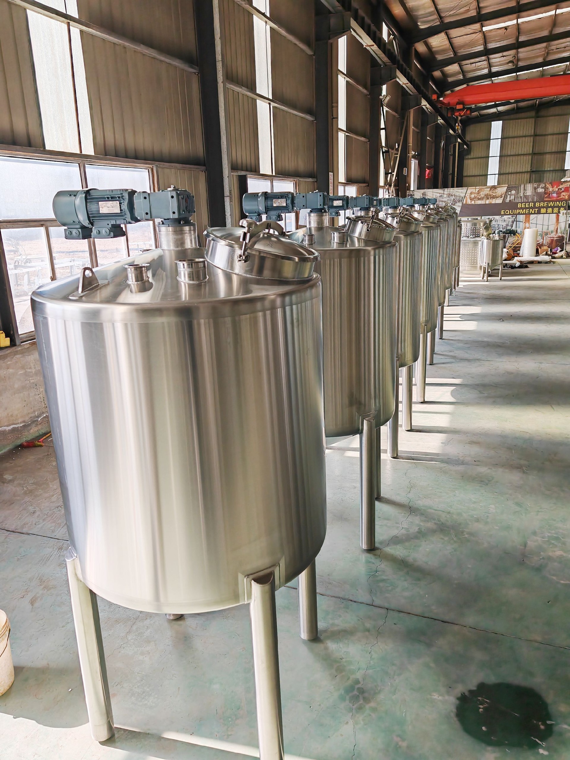 1500L stainless steel vegetable biomass mixing tank