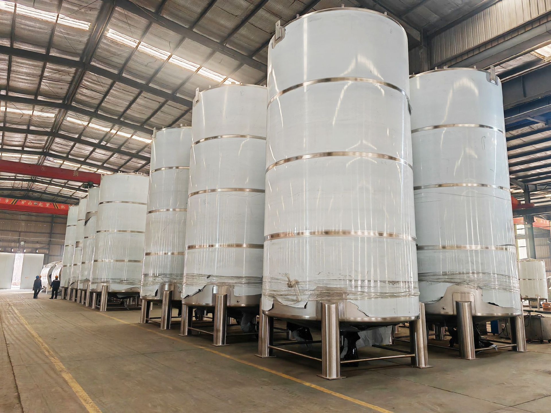 10000L 20000L 30000L stainless steel single wall water tank