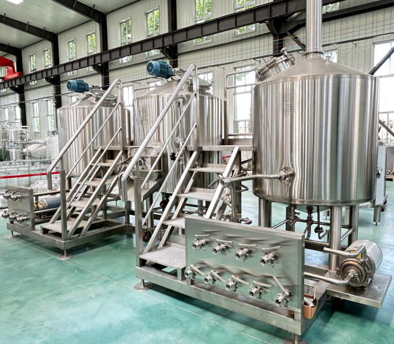 5BBL 7BBL direct fired two vessel beer brewing system