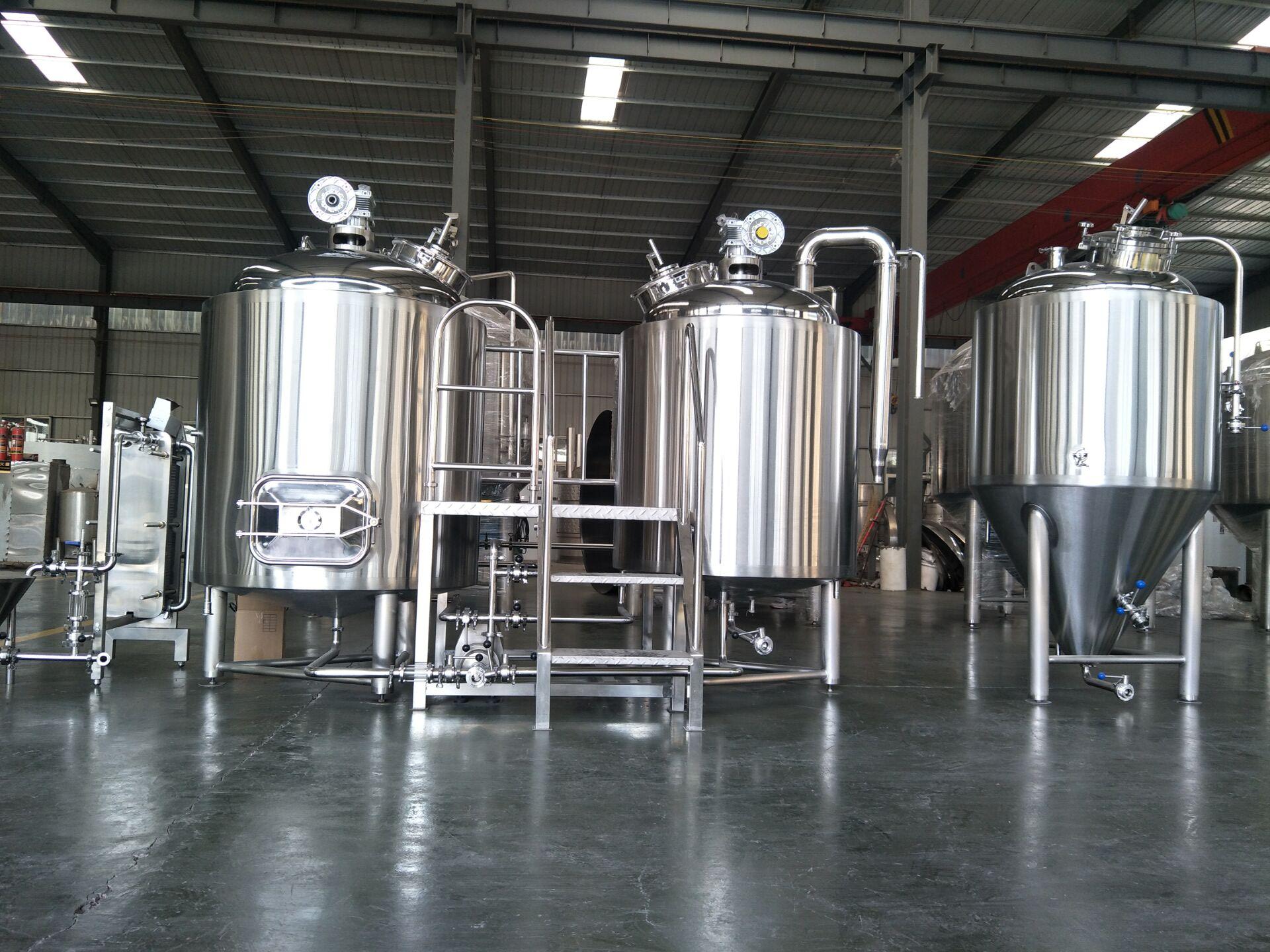 400L 600L brewpub two vessel beer equipment